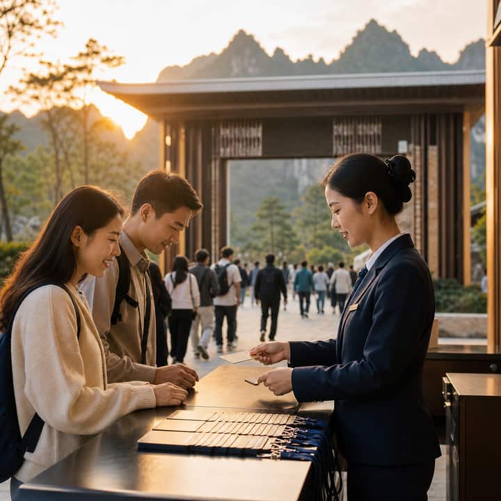 文旅景区预约购票小程序 + 核销运营后台：分时预约、电子票核销、导览服务和客流看板案例